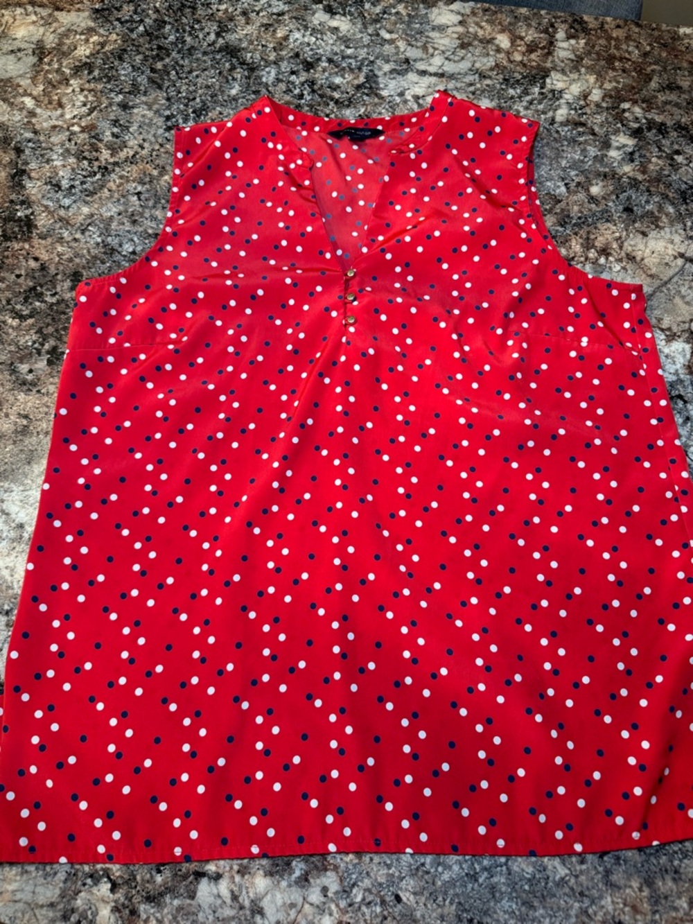 Tommy Hilfiger Red Polka Dot Sleeveless Camisole